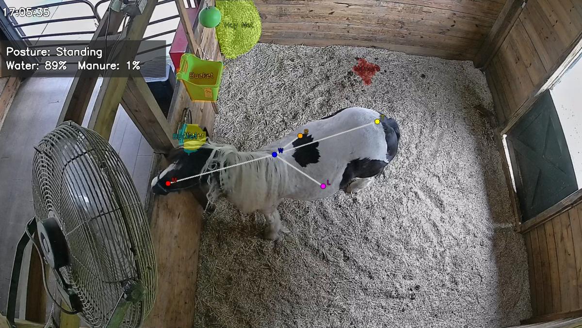 Atlas Alert AI Mode analyzing a horse stall