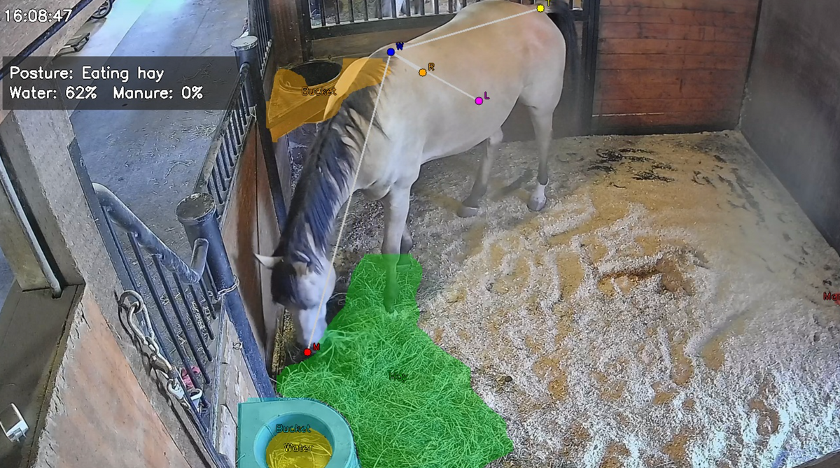 Atlas Alert AI Mode analyzing a horse stall